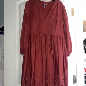 Francesca’s ALYA Flowy Peasant Dress